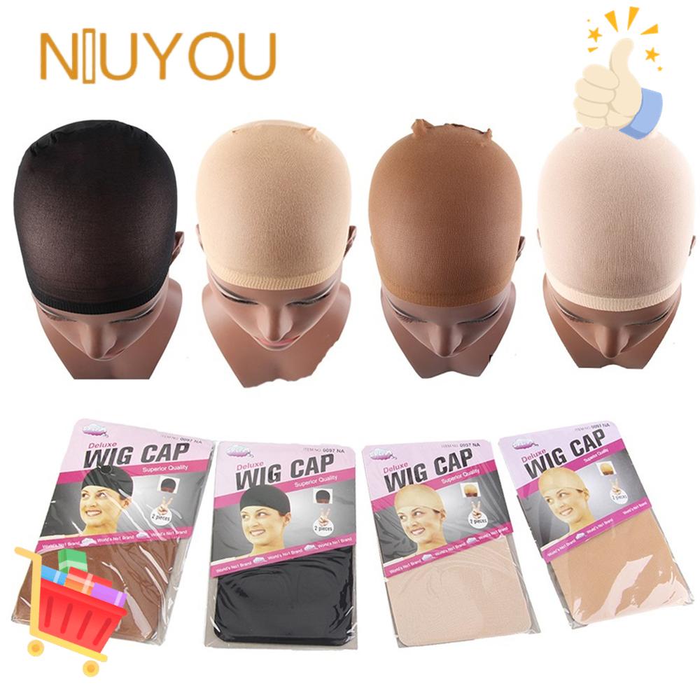 Set 2 Mũ Đội Tóc Giả Co Giãn Để Hoá Trang