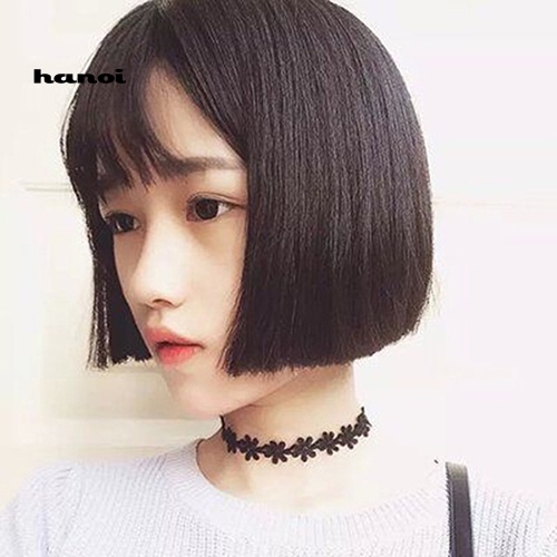Vòng Cổ Choker Ren Co Giãn Màu Đen Ngọt Ngào Phong Cách Boho Cổ Điển Thập Niên 80S 90S