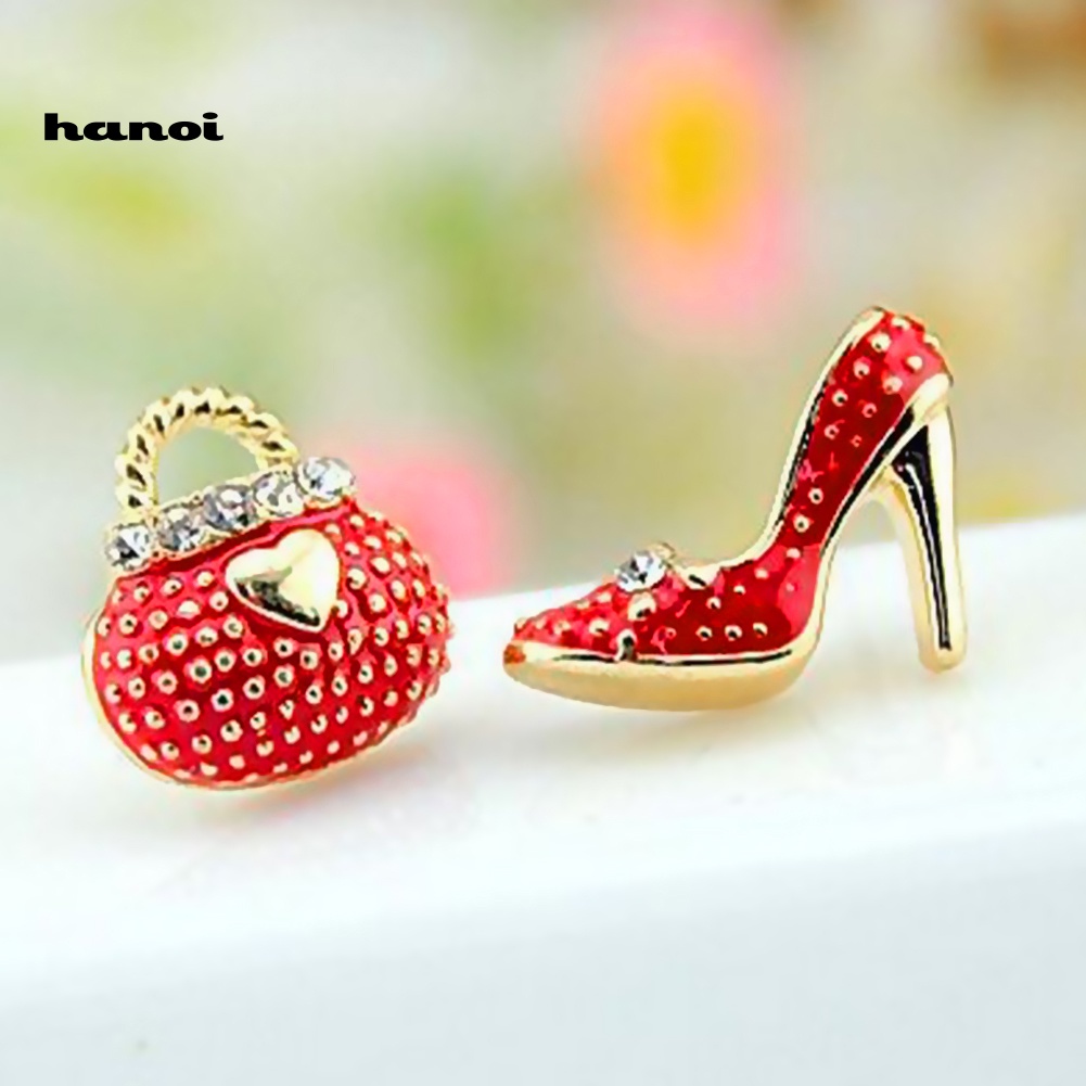 Khuyên Tai Hình Túi Xách Và Giày Cao Gót Thời Trang Dành Cho Nữ