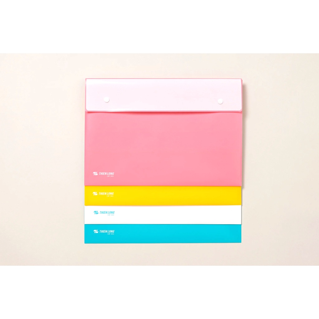 Bìa Nút Màu Pastel F4 - Thiên Long CBF-003 - Xanh Ngọc Pastel