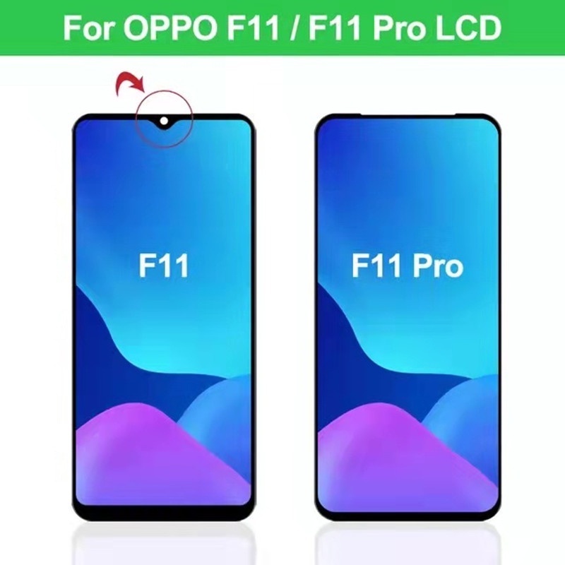 ALLPARTS  Màn Hình Thay Thế Cho điện thoại OPPO A9 2019 A9X F11 Pro Liền Khung Man Hinh Zin
