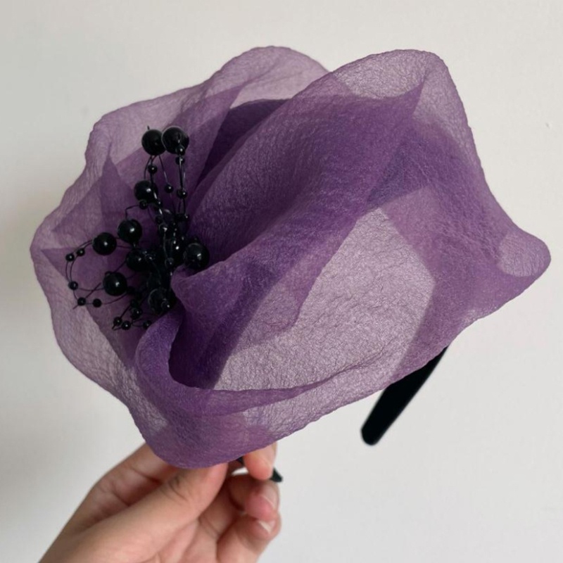 Cài Tóc Đính Hạt Dạng Lưới Phong Cách Punk Cho Nữ