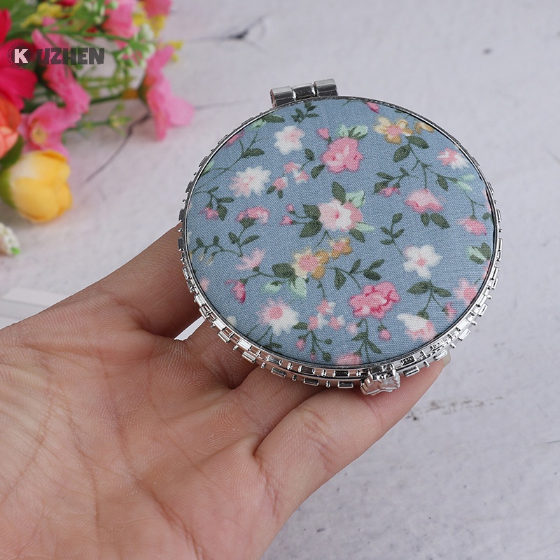 1 Gương Trang Điểm Hai Mặt mini Dạng Gập Phong Cách vintage Cho Nữ
