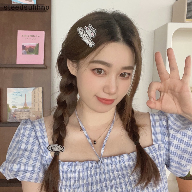 Kẹp Tóc Hình Cá Nhỏ Bằng Acrylic Phong Cách Nhật Bản Thời Trang hhno