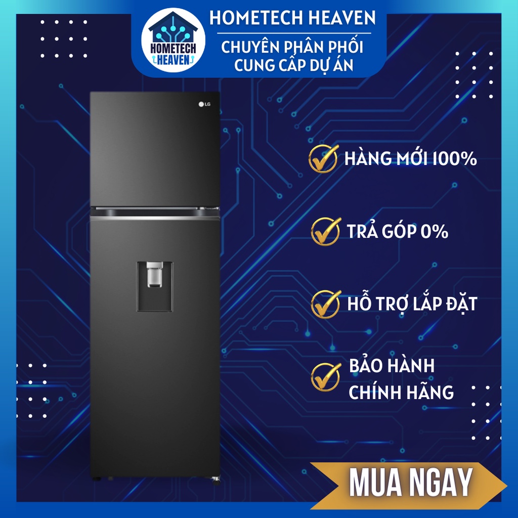 Tủ lạnh LG Inverter 264 Lít GV-D262BL - Hàng Chính Hãng