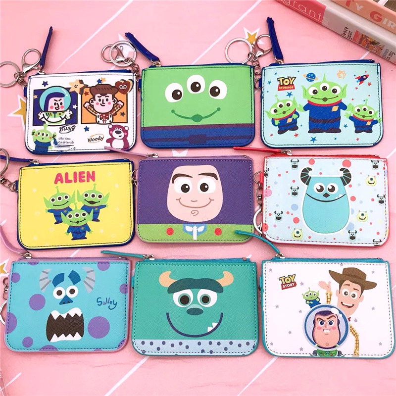 Ví Đựng Thẻ / Tiền Xu / Thẻ Họa Tiết Hoạt Hình Buzz Lightyear Dễ Thương Sáng Tạo