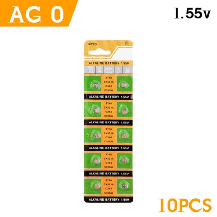 [HCM]vĩ 10 viên Pin nút AG0 T&E