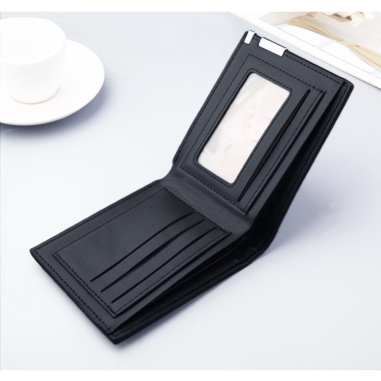 Ví da nam nữ dáng ngang LETIS VI15, bóp tiền thẻ nhỏ gọn tiện dụng màu cơ bản đơn giản chất liệu bền bỉ