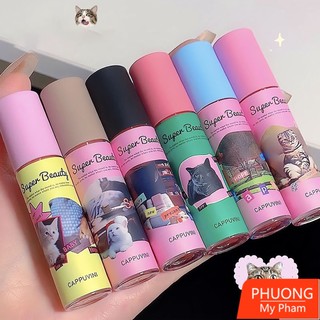 Set 3 cây son kem lì cappuvini creamy mousse lip cream nhung lì bền màu