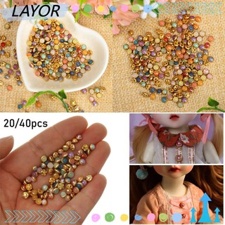 Set 20/40 cúc áo ngọc trai siêu nhỏ trang trí cho búp bê