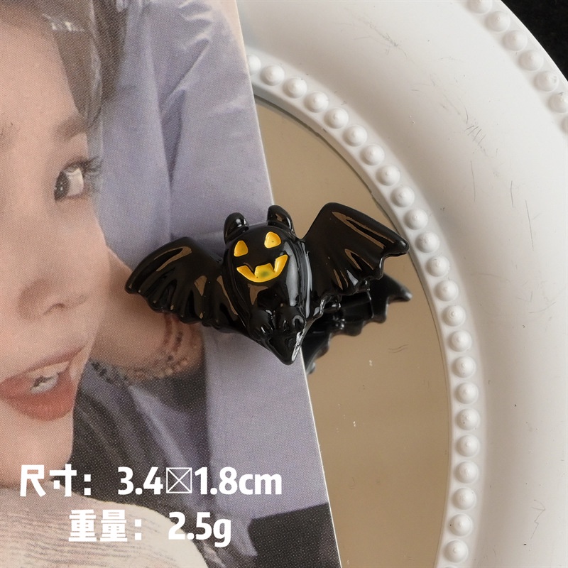 Kẹp Tóc Mini Hình Ma / Dơi Phong Cách Gothic Dễ Thương Thời Trang Halloween 2023 Y2k