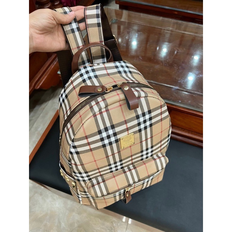 Balo nữ nam đi học đi chơi BBR da PU cao cấp size 40 Balo đeo siêu sang chảnh