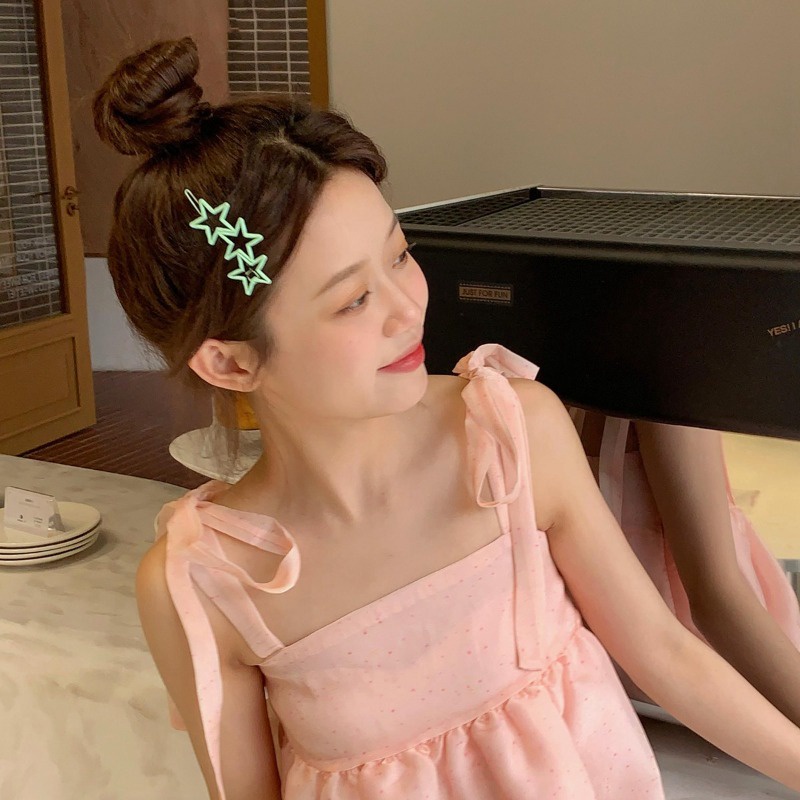 Kẹp Tóc Nữ Hình Ngôi Sao Màu Sắc Ngọt Ngào