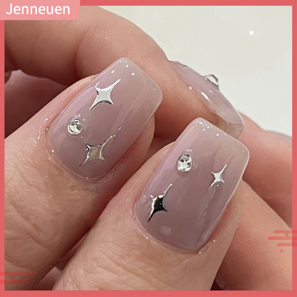 Nhãn Dán Móng Tay 3D Siêu Mỏng Lấp Lánh DIY