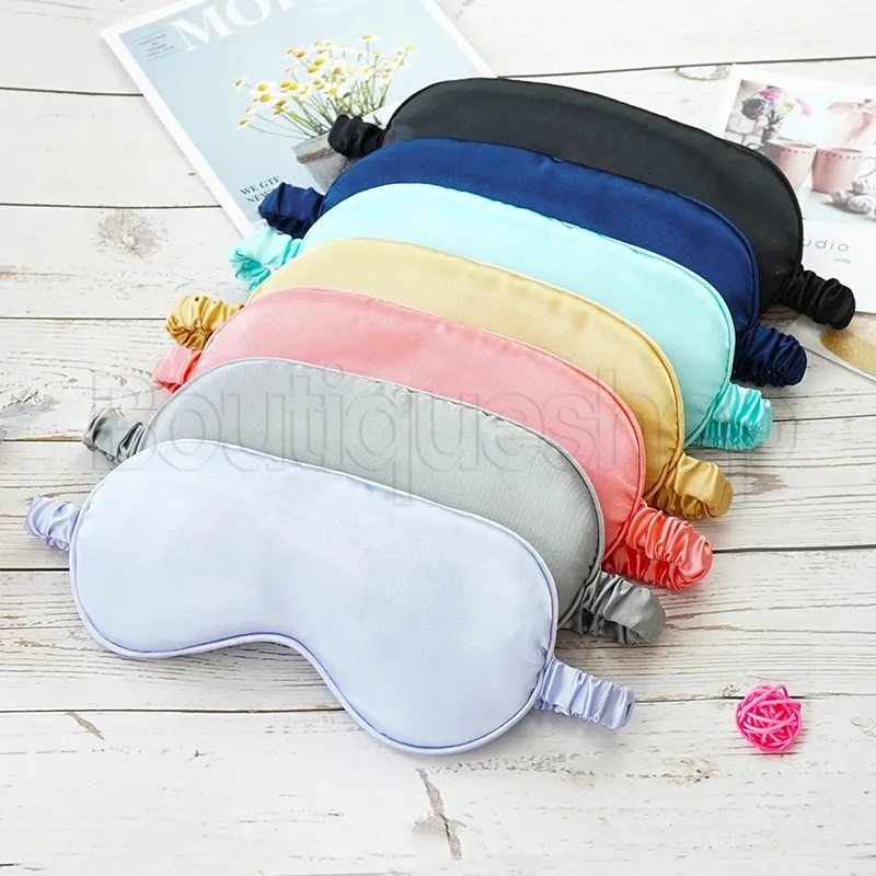 Mặt Nạ Che Mắt Ngủ Nhanh Chóng Mềm Mại Bằng Lụa Có Thể Đảo Ngược Thư Giãn Cho Cả Nam Và Nữ Khi Đi Du Lịch