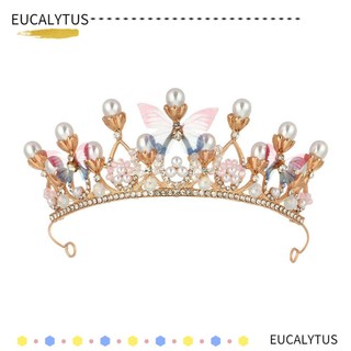Eutus Mô Hình Phụ Kiện Catwalk Cho Bé Gái|Băng Đô Hình Vương Miện Công Chúa Cho Bé Gái|Băng Đô Ngọc Trai