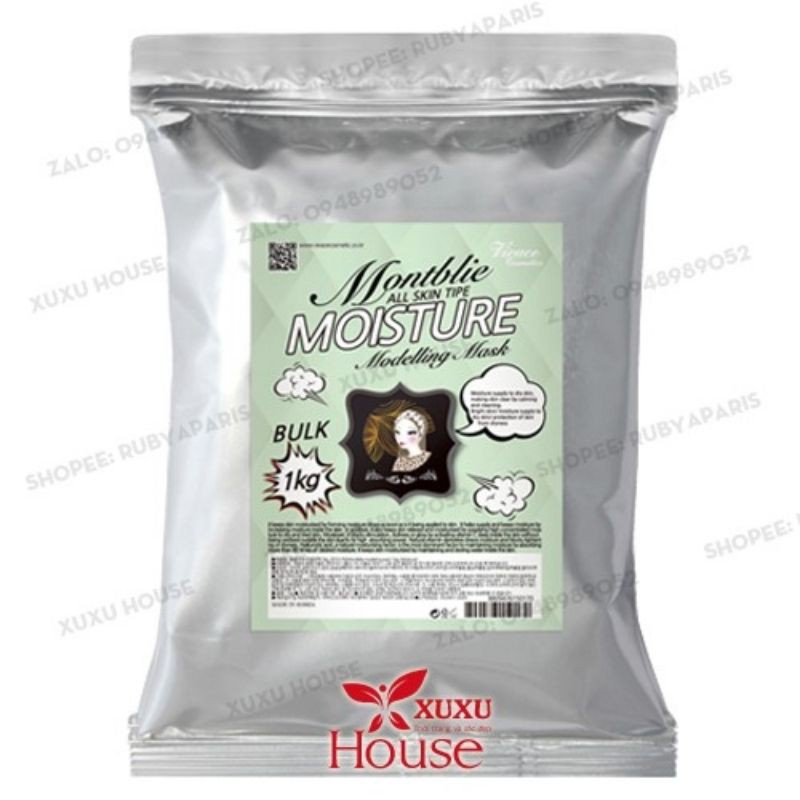 1KG Mặt nạ tươi, Mask dẻo MODELLING MASK MONTBLIE chuyên dùng cho Spa, đắp mặt nạ tại nhà LOVESKINCARE VN