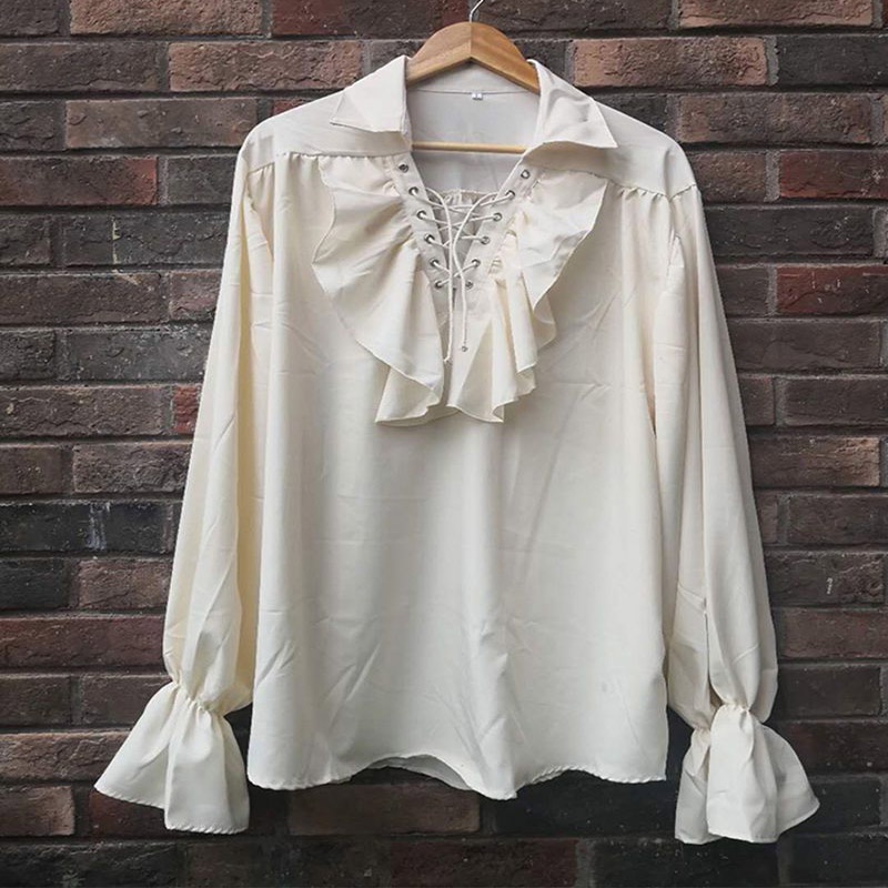 Áo Sơ Mi Tay Phồng Hóa Trang Hoàng Tử Halloween Cho Nam