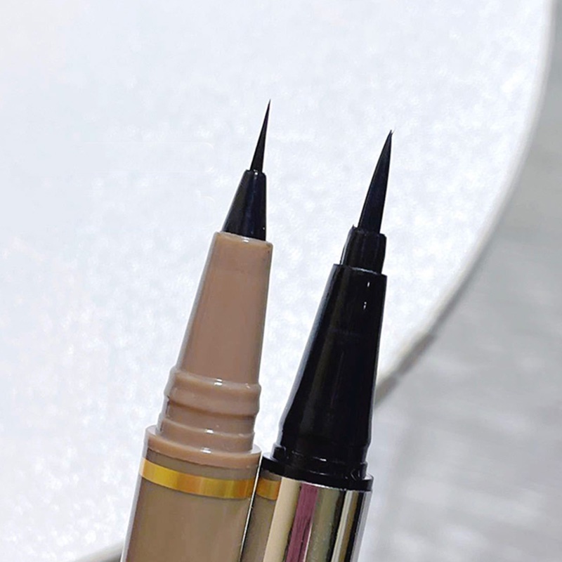 Kẻ mắt nước bút kẻ mắt đầu mảnh eyeliner màu đen nâu nội địa trung CFH