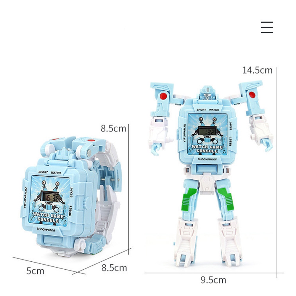 Đồng Hồ Điện Tử Hình Robot Hoạt Hình Đồ Chơi Cho Bé