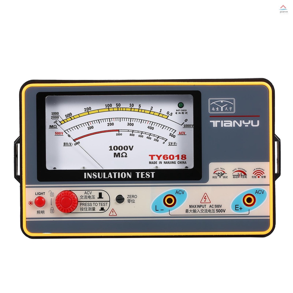 Đồng Hồ Đo Điện Trở Cách Nhiệt Độ Chính Xác Cao 0-2000M 1000V