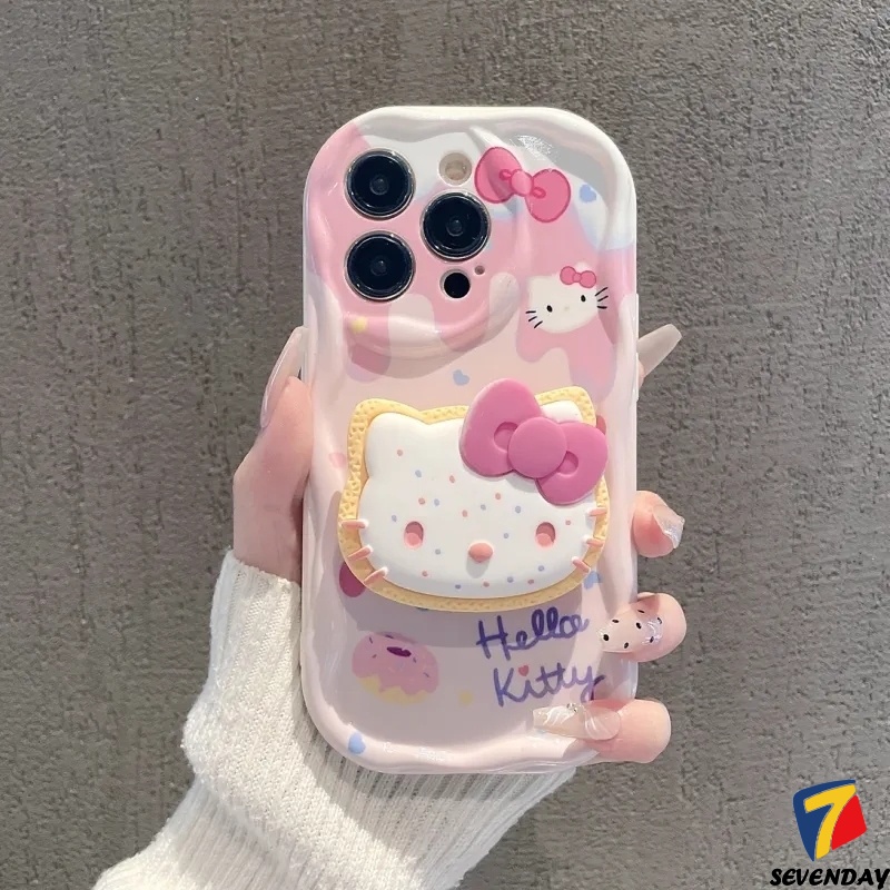 Ốp Điện Thoại Họa Tiết Hoạt Hình Hello Kitty 3D Cho IPhone 11 14 13 12 Pro Max XR X 7 6s 6 8 Plus XS Max SE 2020