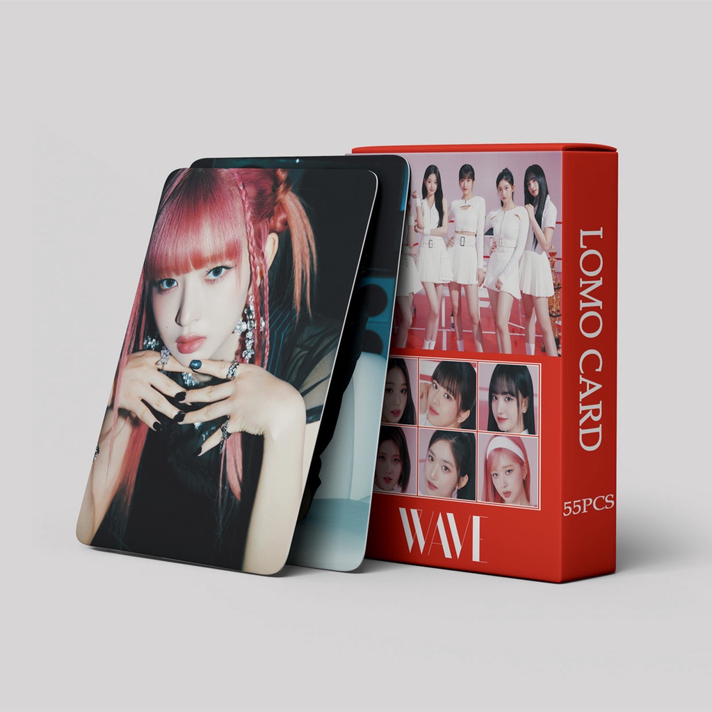55pcs/box IVE Album WAVE Photocards Rei Wonyoung Yujin Liz Leeseo Gaeul Lomo Cards Japan Single Song Kpop Postcards Series LETAOTAO2023