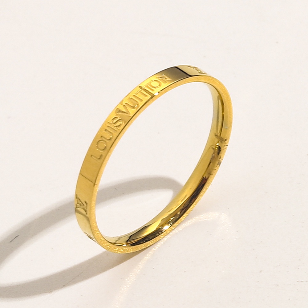 Louis vuitton Nhẫn lv Bạc 925 Phong Cách Hàn Quốc Đơn Giản Sáng Tạo Dành Cho Nữ