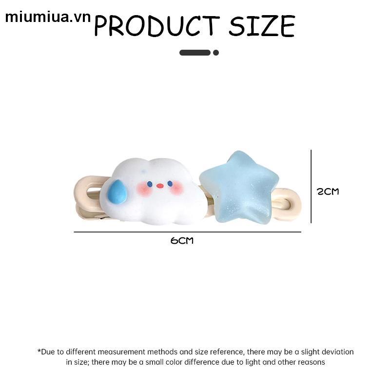 Miumiua🔮Kẹp Tóc Hình Ngôi Sao Đám Mây Trái Tim Hoạt Hình Liu Haihai Phong Cách Hàn Quốc Cho Nữ