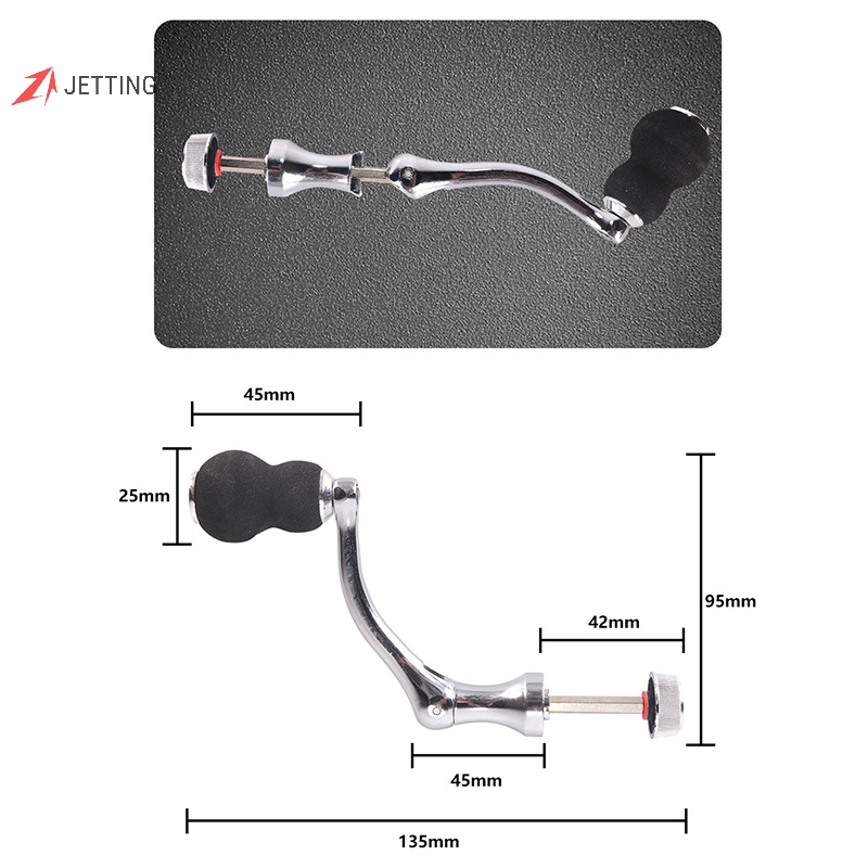 Tay Quay Máy Câu Cá Bằng Kim Loại Chất Lượng Cao