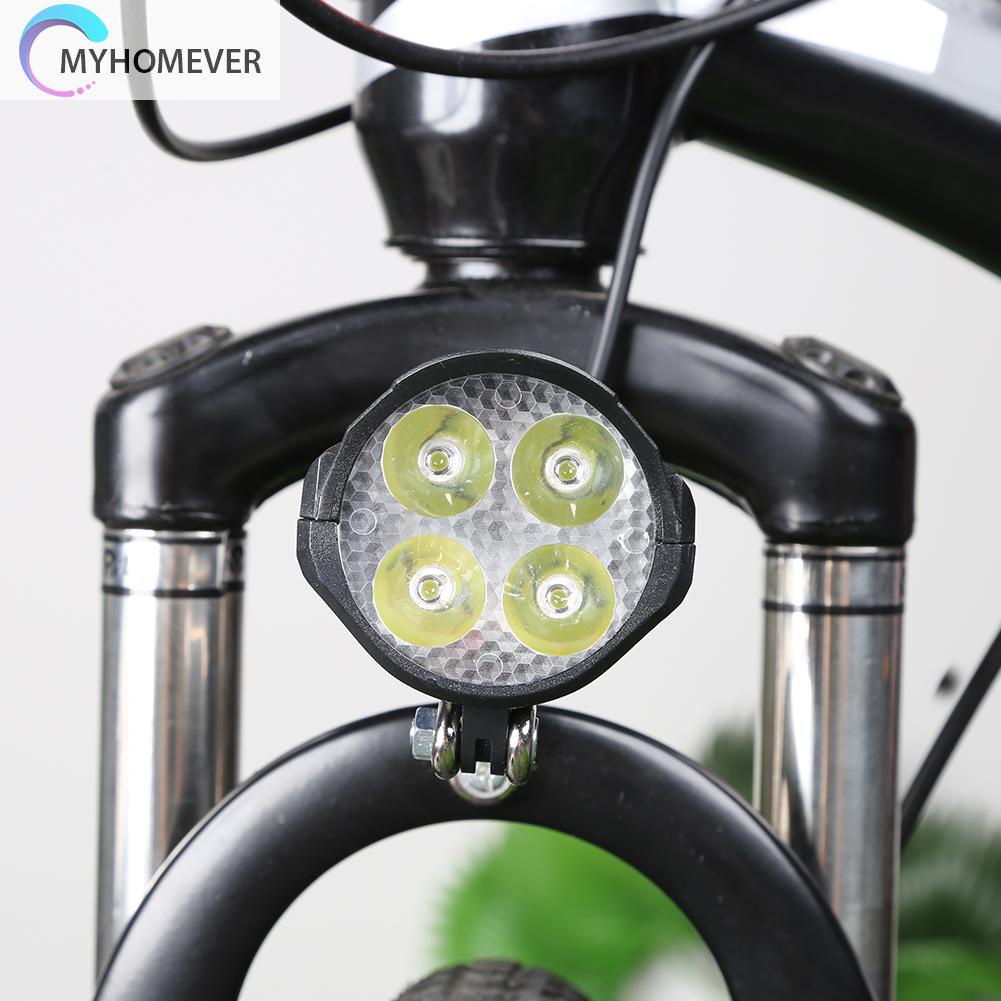 Đèn Pha LED 48V Kèm Còi Dành Cho Xe Đạp Điện