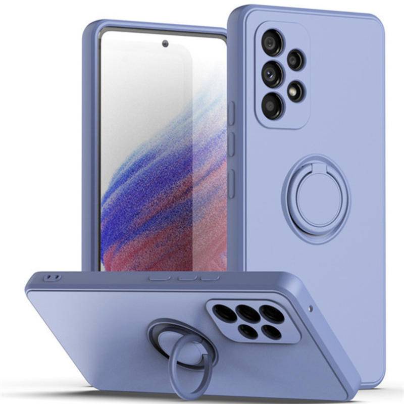 Ốp Lưng Silicone Có NhẫN Đỡ Cho Samsung Galaxy A24 A23 A22 A14 A13 4G 5G Samsung Galaxy A12 Nacho A30 A20 M12 M10s A04s