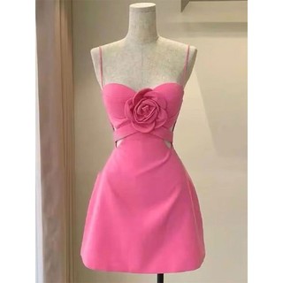 Camellia Đầm Hai Dây Ôm Eo Ngọt Ngào Cao Cấp Thời Trang Mùa Hè Dành Cho Nữ