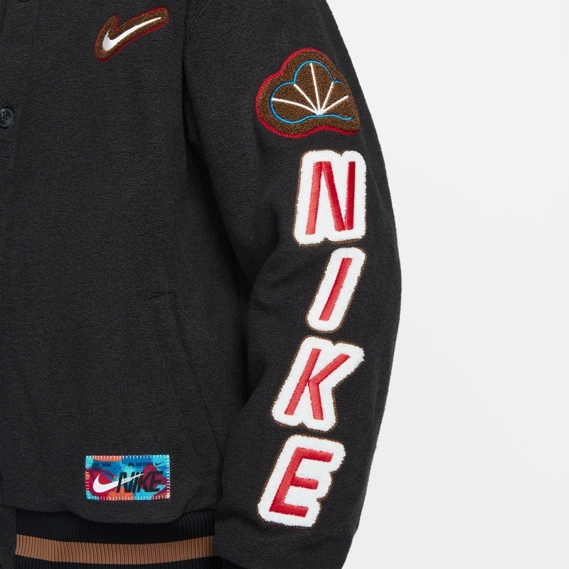 Áo Khoác Bóng Chày Chống Gió Thêu Logo Nike 100% Dày Dặn Thời Trang Mùa Đông Cho Cặp Đôi