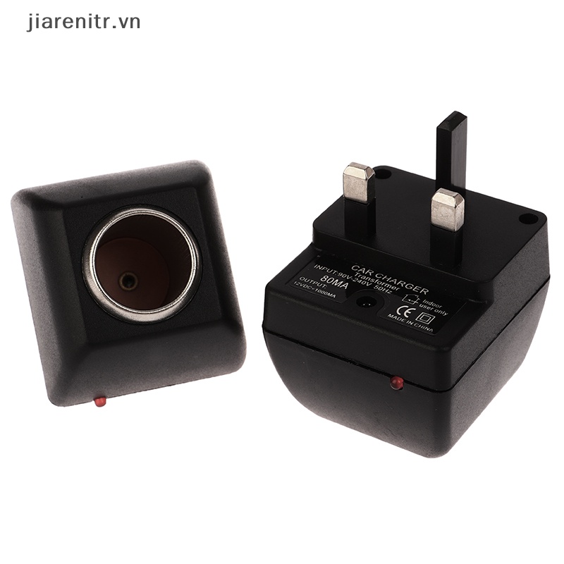Tẩu Sạc Chuyển Đổi AC Sang 12V DC 220V Phích Cắm EU / US / UK Chuyên Dụng Cho Xe Hơi