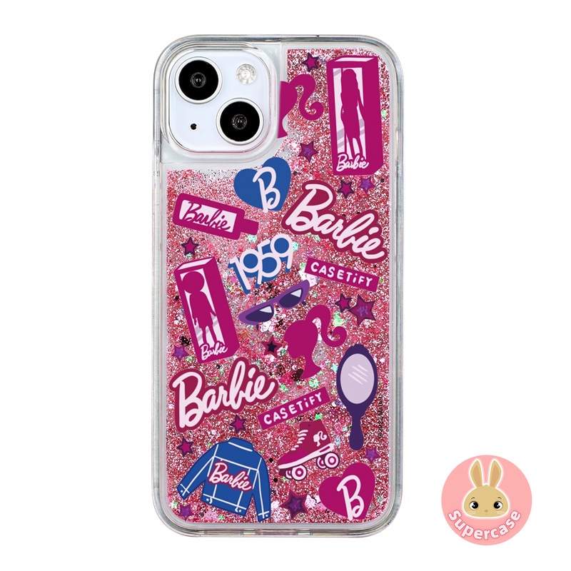 Shinning barbie vỏ cho samsung galaxy s22 s21 s20 ultra plus s21 s20 fe s10 plus s10e s10 5g glitter quicksand ốp lưng love heart girl bling soft case