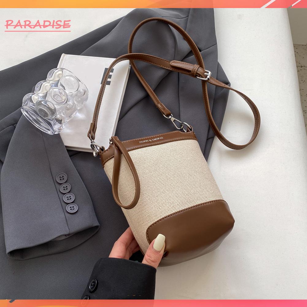 Túi Xách Bucket 1.vn Có Khóa Kéo Màu Sắc Retro Dành Cho Nữ