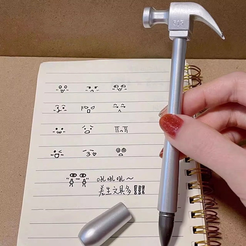 Hình dạng búa sáng tạo bút trung tính búa cá sấu dễ thương sinh viên văn phòng phẩm chữ ký nguồn cung cấp quà tặng