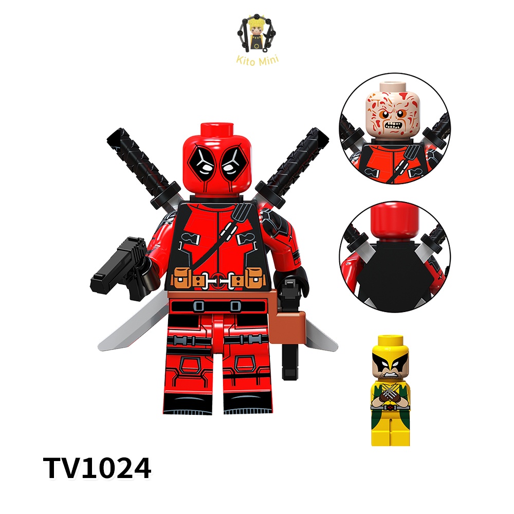 Minifigures DeadPool Venom Nhân Vật Siêu Anh Hùng Lắp Ráp TV6203