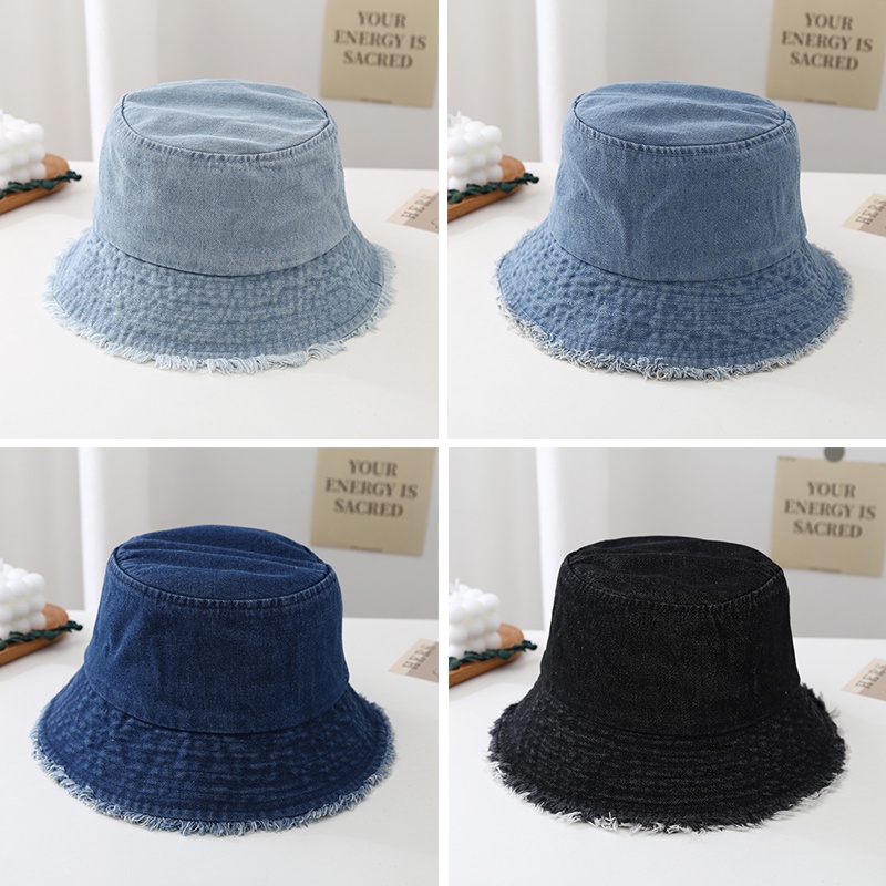 Nón Tai Bèo Denim Mỏng Che Nắng Dễ Phối Đồ Hợp Thời Trang