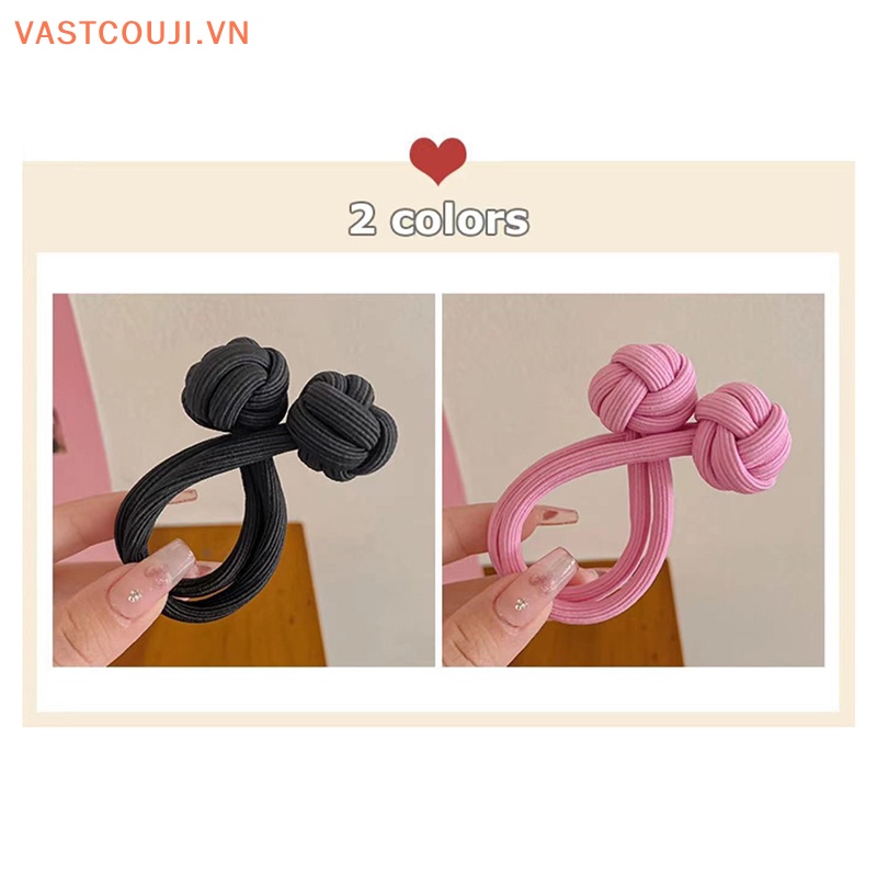Vastji phụ nữ tóc đuôi ngựa cao dây buộc tóc đàn hồi hàn quốc vòng đeo chéo dây cao su cho cô gái phụ kiện tóc mũ đội đầu dây buộc tóc băng đô vn