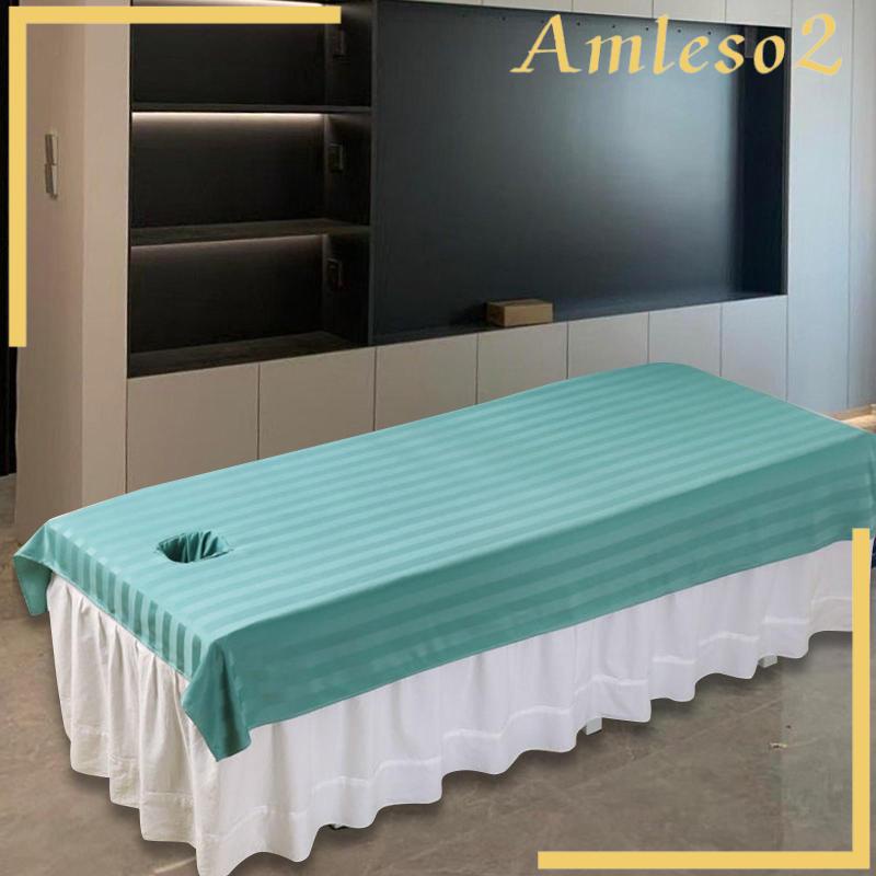 Bộ khăn trải giường đẹp, khăn trải bàn massage có lỗ thở trên mặt dụng cụ chống dầu, phụ kiện salon khăn trải giường cho khách sạn spa, phụ nữ, nam giới