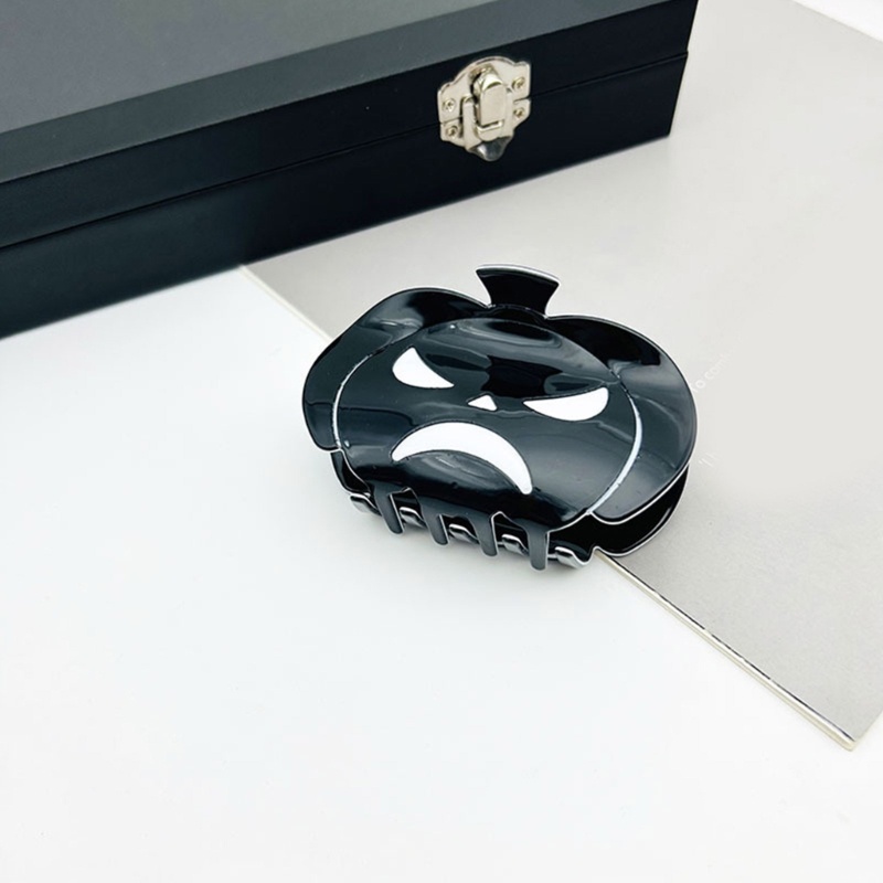Crazy Kẹp Tóc Móng Vuốt Hình Đầu Lâu Bí Ngô halloween Chống Trượt Cho Thanh Thiếu Niên