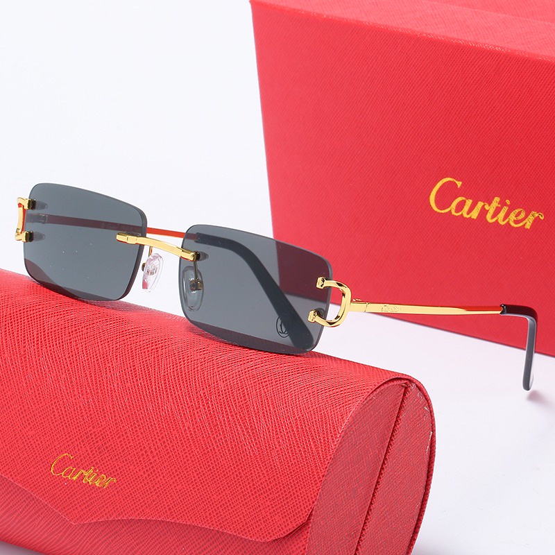Cá tính mới không khung carter fire thương hiệu sang trọng kính râm phụ nữ cross-border street shooting trend kính râm nam ngoại thương uv400 nhà sản xuất bán buôn kính