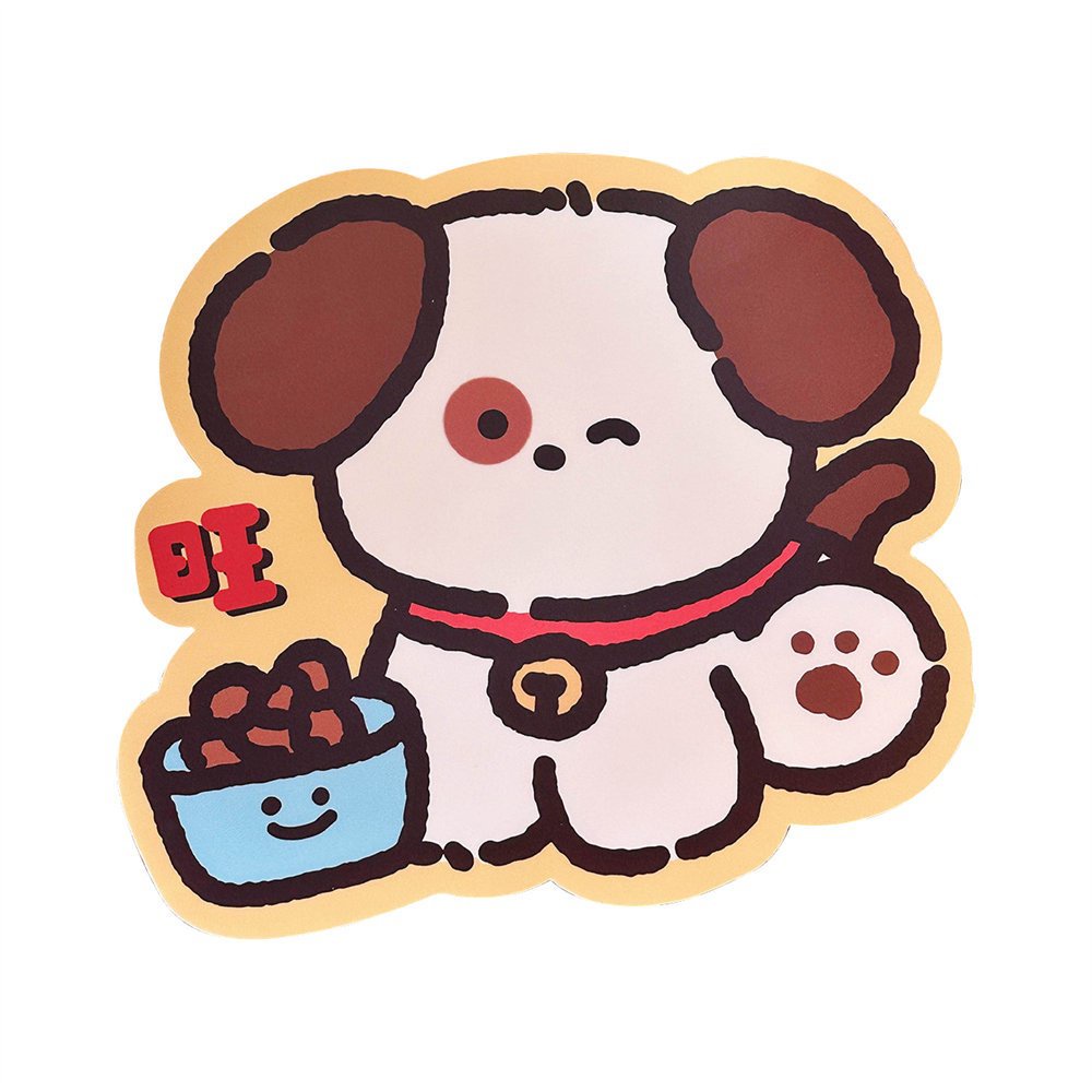 Miếng Lót Chuột Máy Tính Chống Trượt Hình Chú Chó Hoạt Hình Dễ Thương