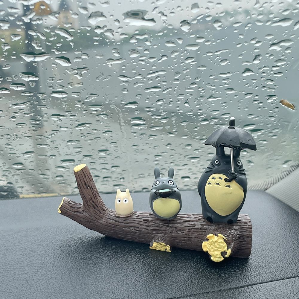 Hayao miyazaki totoro trung tâm trang trí ô tô bảng điều khiển nội thất ô tô đồ trang trí nội thất sáng tạo dễ thương