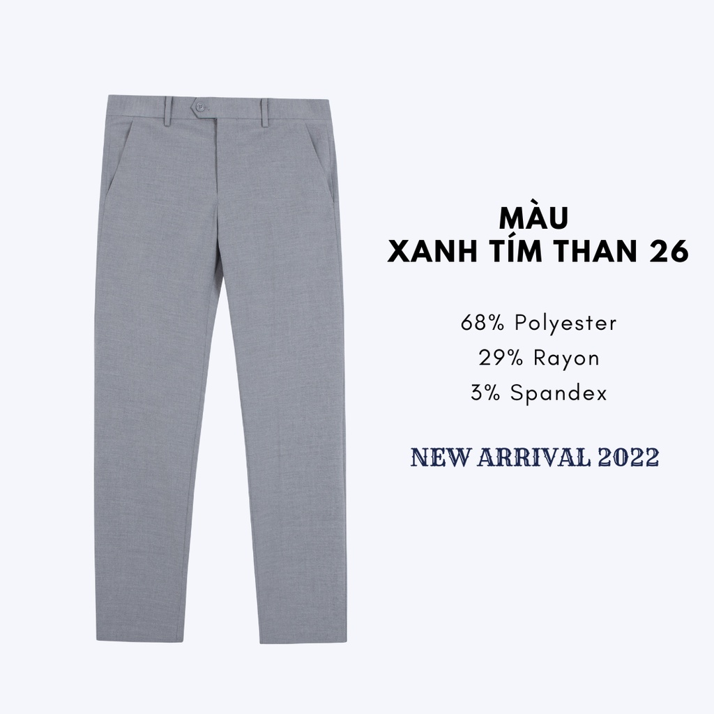 Quần âu nam Aristino phom Slim Fit ôm nhẹ, màu sắc trung tính dễ phối đồ - ATR04202