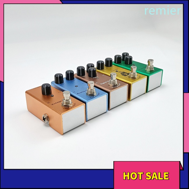 Re electric guitar pedal vintage overdrive / distortion crunch / distortion / tremolo / classic chorus / digital delay