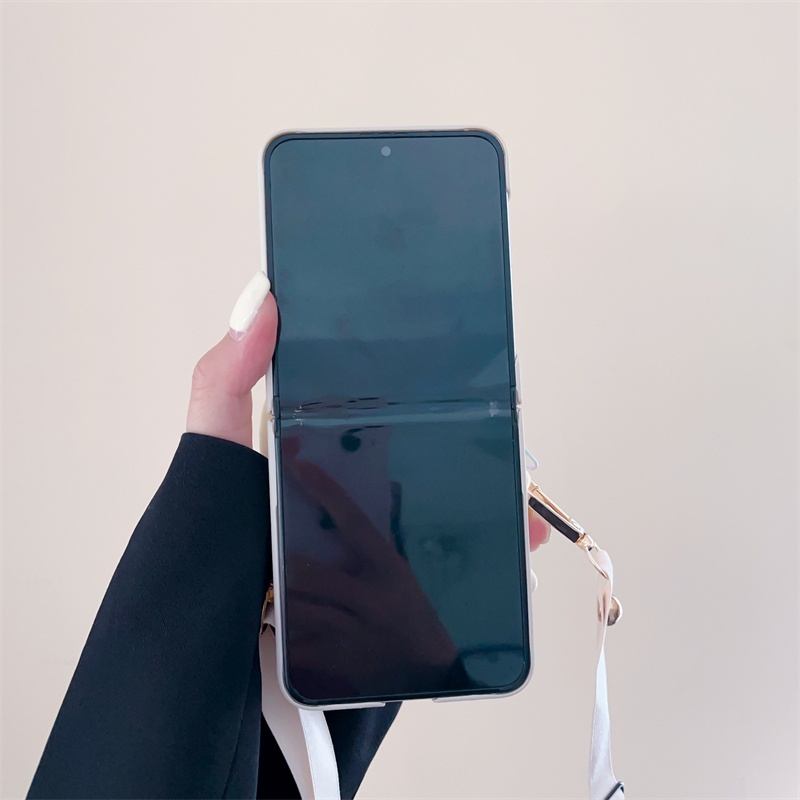 Ốp lưng samsung galaxy z flip 3 flip4 cubic lackey coin purse satchel z flip 5 case gấp ngăn ngừa rơi
