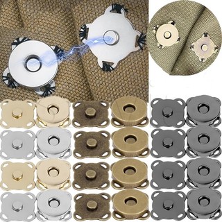 1 cặp tự làm cho phụ nữ ví quần áo túi xách nút hấp phụ chốt chốt chốt khóa đóng túi phụ kiện khóa kim loại hoa mận nút chụp may snaps từ tính